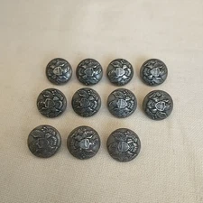 Eagle Crest Buttons Shanks Metal Blazer Cardigan Replacement Lot Of 11