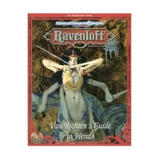 TSR Ravenloft Van Richten's Guide to Fiends VG+