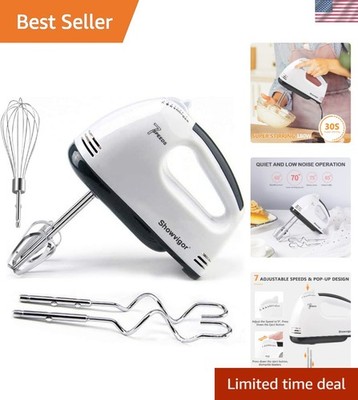 Compact 7-Speed Electric Whisk - 180W Mixer for Cakes & Bakes with Eject Button
