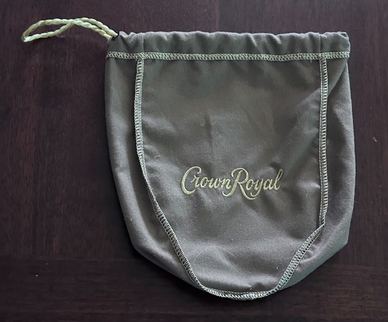 Crown Royal Bag Tan Brown Distillery Memorabilia Bar Drawstring Sack-image