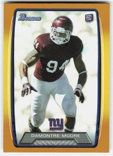 2013 Bowman Rainbow Orange Damontre Moore Rookie #174 Giants SN,RC