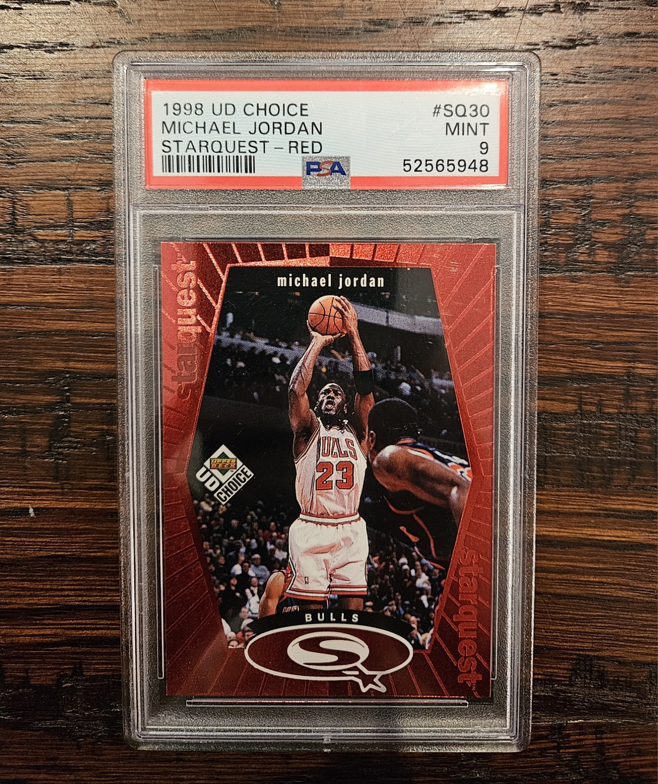 1998-99 Upper Deck UD Choice - Starquest Michael Jordan #SQ30 Red PSA 9