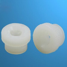 M4 Nylon Thumb Nut Plastic Knurled Adjust Nuts White / Black 15PCS