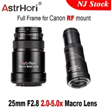 US AstrHori 25mm F2.8 2.0-5.0x Ultra Macro Lens Fr Canon RF Mount EOS R RP R5 R6