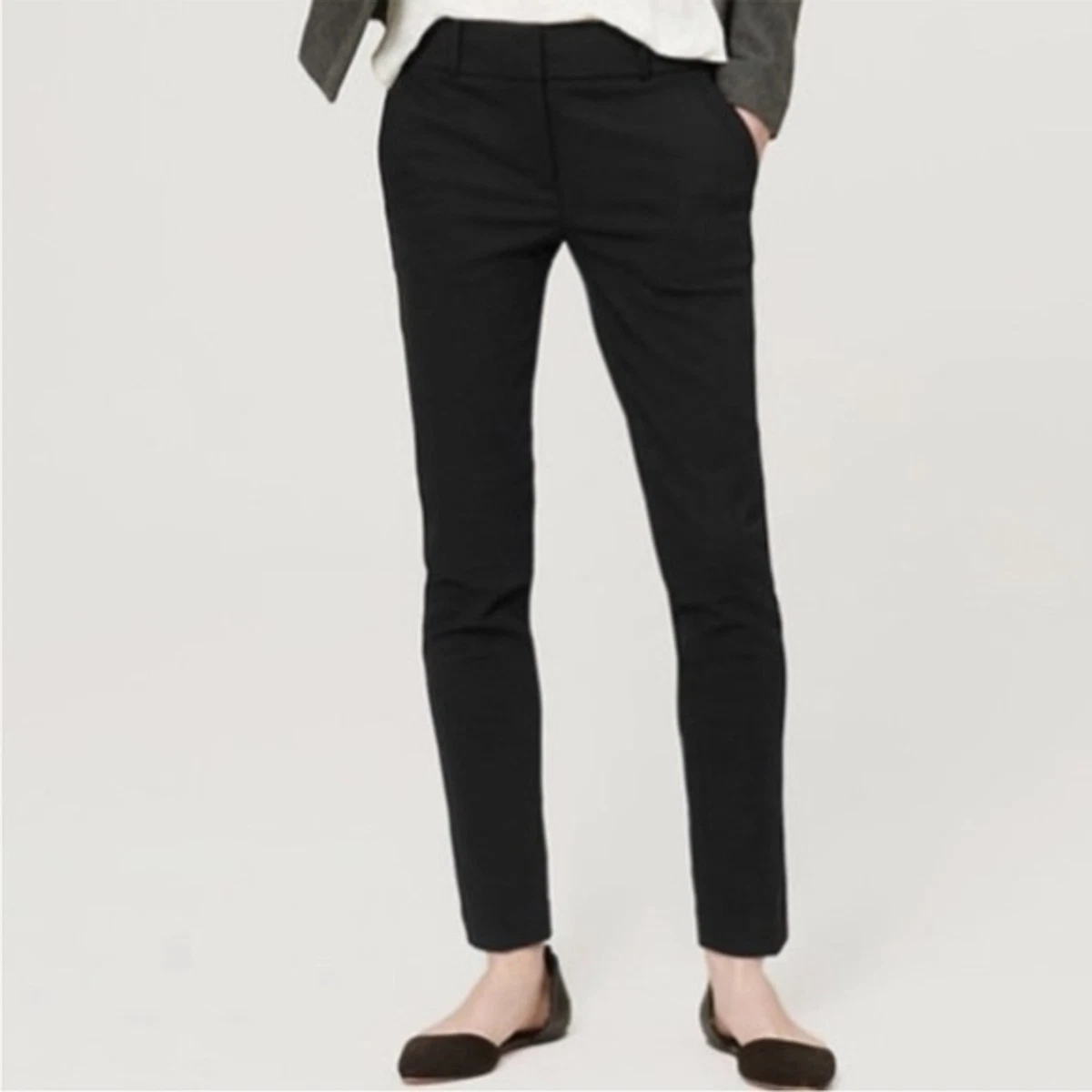 Black LOFT Marisa Fit Skinny Ankle Pants Petite eBay