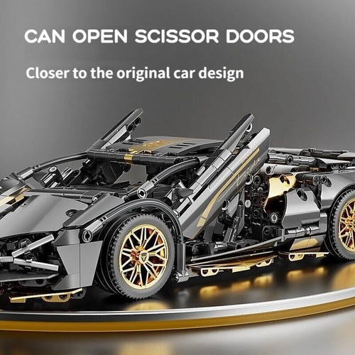 Bloques de construcción Technic Race Car Block Set chapado en oro Lamborghini nuevo precintado - Imagen 5 de 10