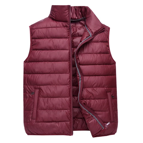 Hombres Chaleco Calentador Chaleco Acolchado Puffer Acolchado Chaleco Top Cálido Sin Mangas Informal - Imagen 16 de 16