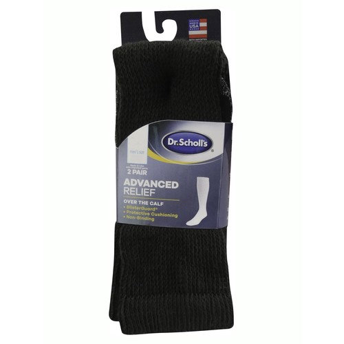 Dr. Scholl's Men's Advanced Relief Over the Calf Socks 2 Pack eBay