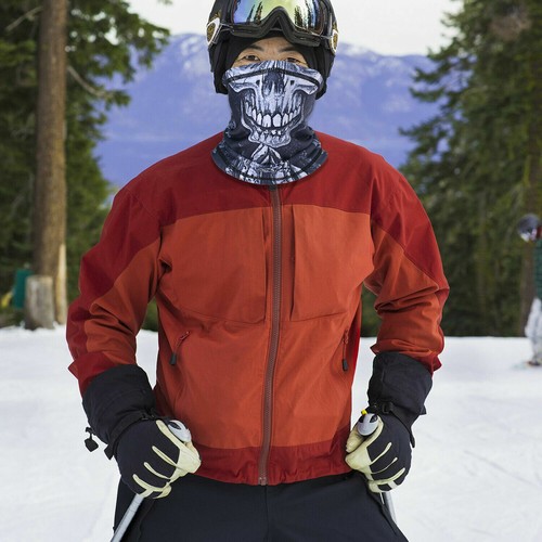 Media máscara facial calavera polar invierno cuello motocicleta polaina cálida para clima frío - Imagen 3 de 35