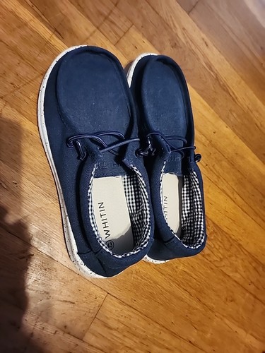 Whitn Men's Casual Loafers Slip On Canvas Boat Shoes Size 9/9.5 - Bild 2 von 4