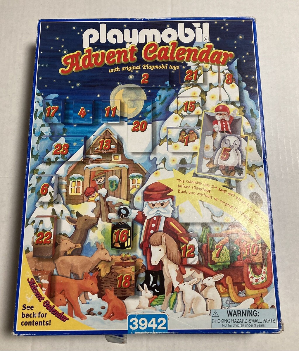 Vintage 2000 Playmobil Advent Calendar 3942 Boards Animals
