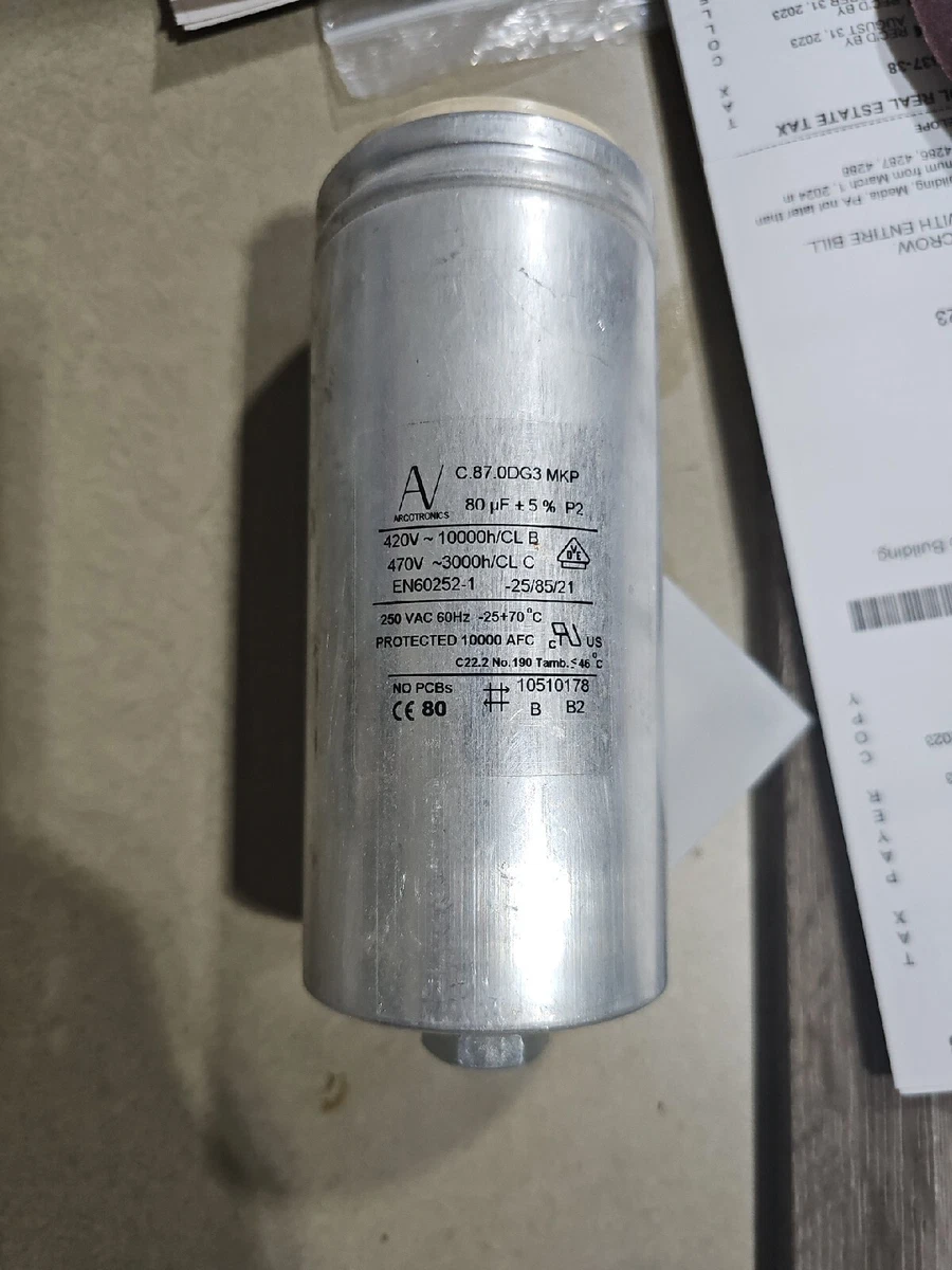 487028951 CAPACITOR, 80UF TD DRYER, REPLACED BY 472998080 | eBay
