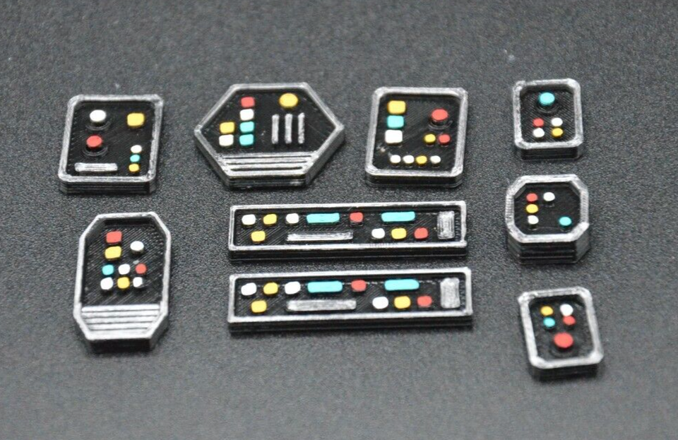 1:18 SCALE KEYPAD COMPUTER / DOOR ENTRY DIORAMA STAR WARS GI JOE FIGURE ...