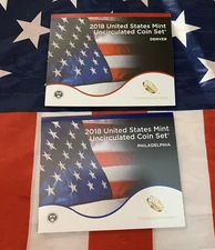 2018 Mint Set. Complete. 20 coin set. Includes 10 each "D" and "P" Mints