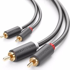 UGREEN RCA Cables Phono to Hi-Fi Cable 2RCA Male Dual 2m