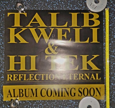 RARE VINTAGE HIP HOP TALIB KWELI HI TEK PROMO POSTER REFLECTION