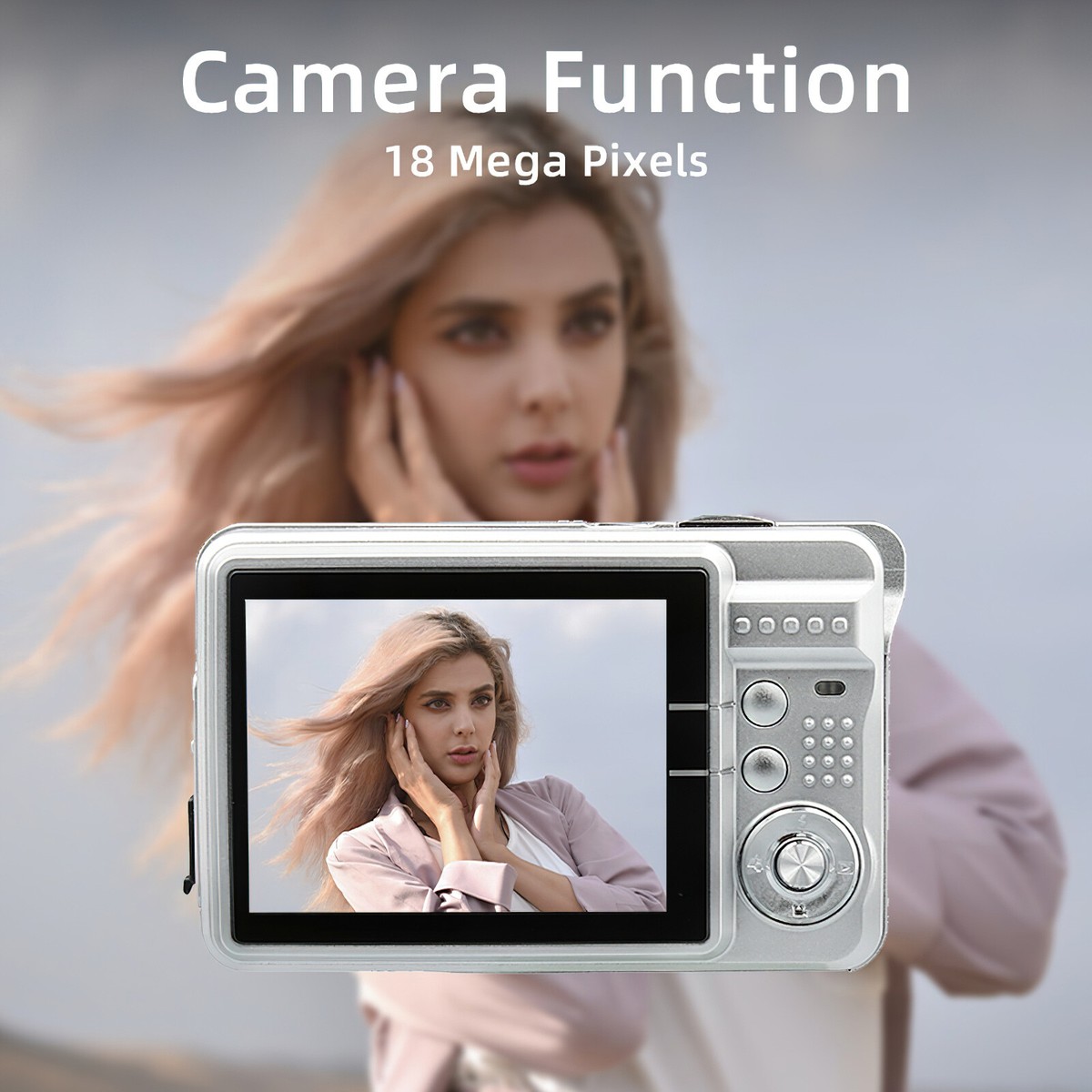 Portable 720P Digital Camera Video Camcorder 18MP Photo 8X Zoom