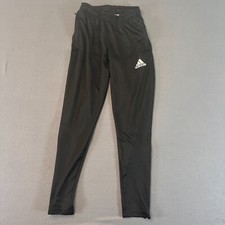 Adidas Climalite Black Zipper Leg, Pocket Athletic Track Pants Women's Size Sm