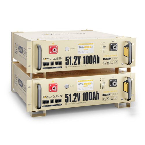 Batterie 51,2V 100Ah LiFePO4 avec communication pour Hone Backup Power System LCD - Photo 13/14