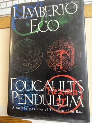 Foucault's Pendulum by Umberto Eco (1989, HC, DJ, 1st Edition) VG