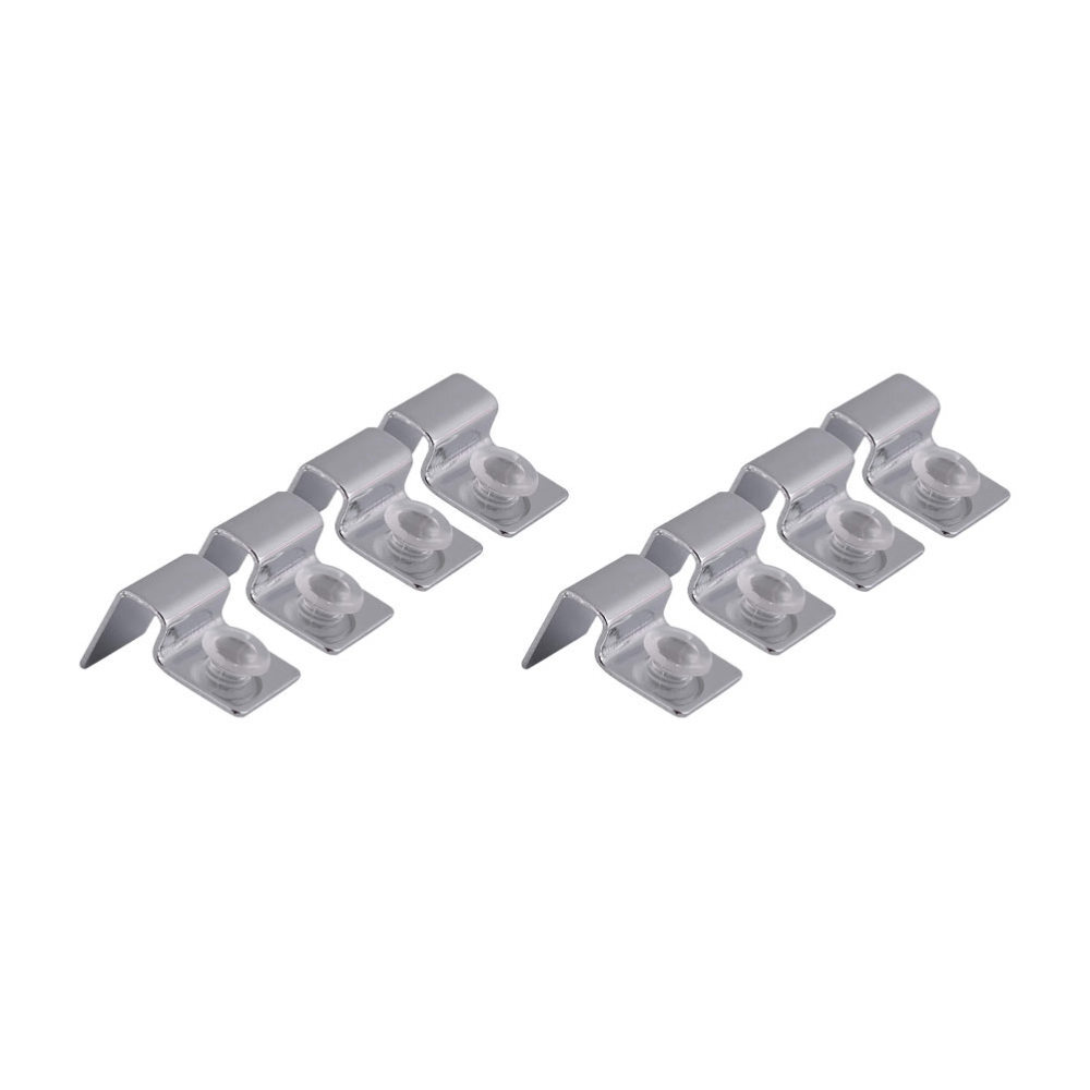 8 Pcs Stainless Steel Aquarium Bracket Supports for Fish Tank Glass Shelves