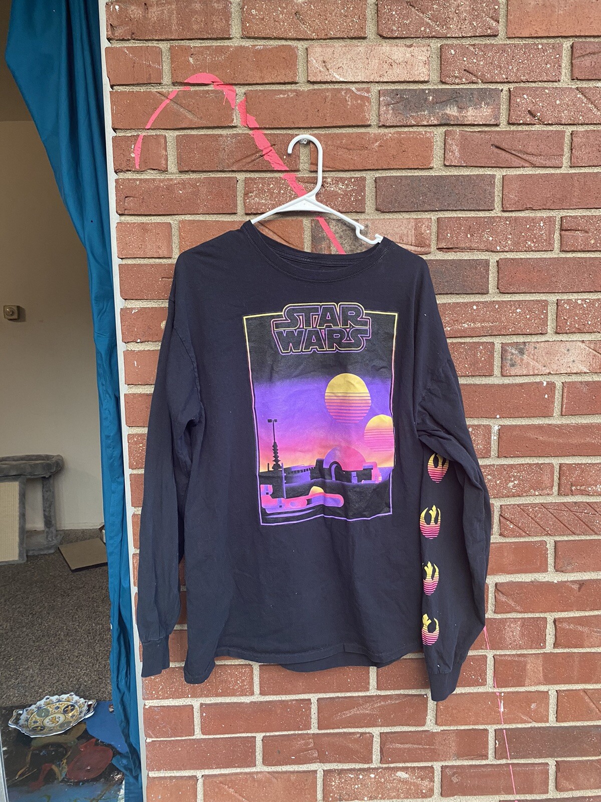 Star Wars Mad Engine Men's Black Long Sleeve Tshirt Gem