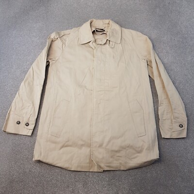 Fred Perry Mens Jacket 38 Beige Trench Rain Coat Limonta Italy