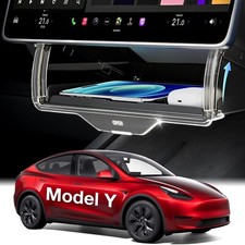 2025 Upgrade Tesla Model Y Accessories Under Screen Storage Box Hidden Desig...