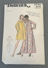 Vintage Butterick Sewing Pattern 5743 Misses Robe - Uncut/Factory Folded