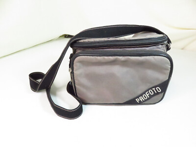 Vintage Profoto Camera Case Photography Bag Gray Padded 2 Pocket Strap Nylon