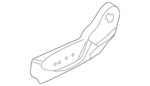 Panel de recubrimiento del asiento delantero izquierdo para Ford Escape, C-Max (2013-2019) (N/P CJ5Z-7862187-BA)