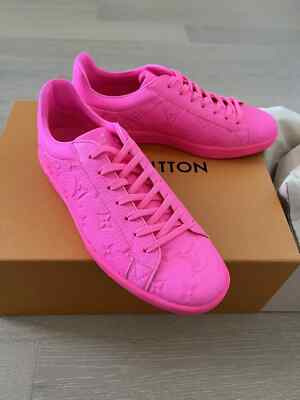 BRAND NEW Louis Vuitton Luxembourg PINK MONOGRAM sneakers US 8