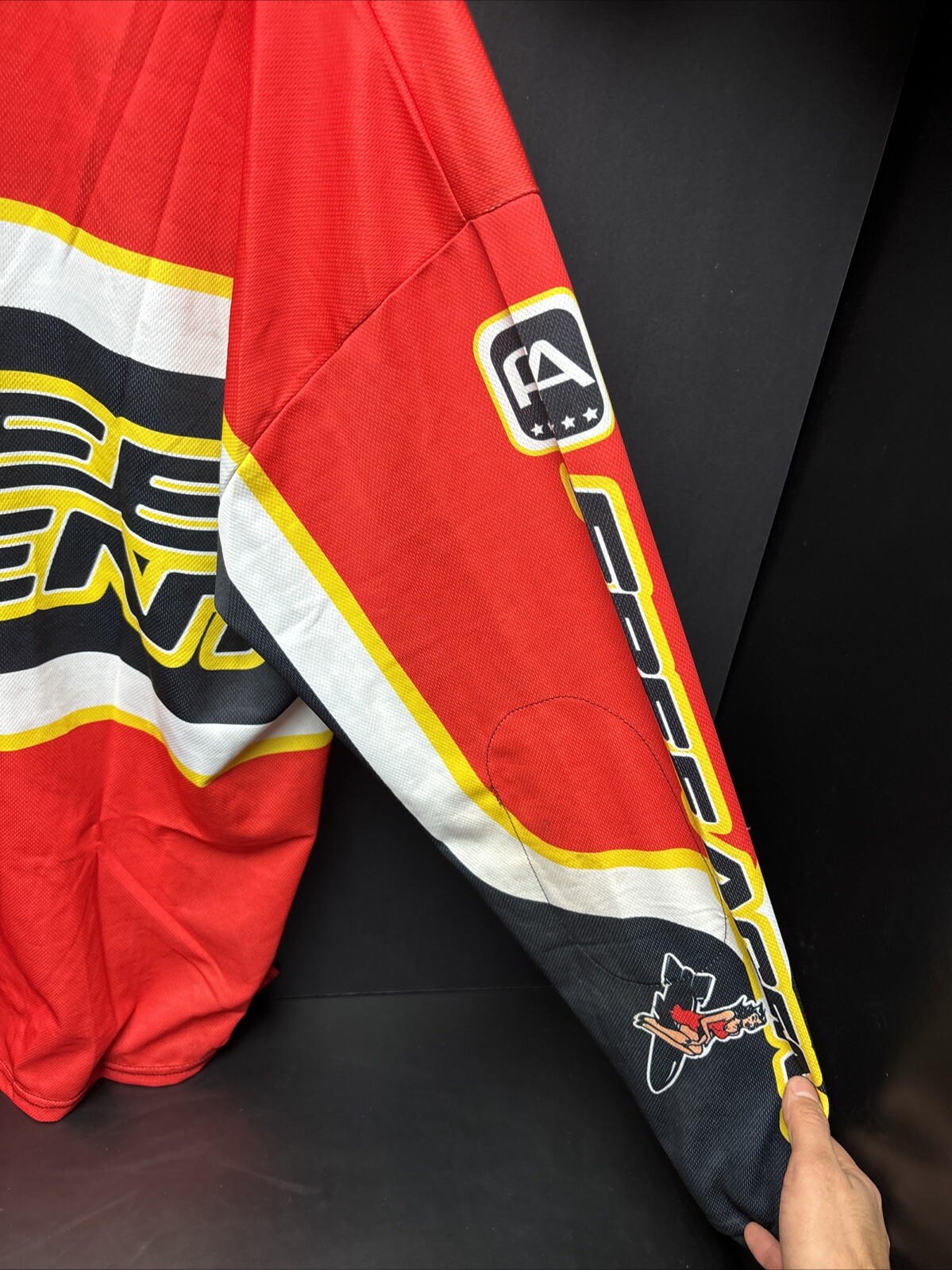 NOS (L) Free Agent Knucklebone Bicycle Factory Team Racing Jersey Bmx GT Mini SE