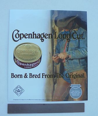 COPENHAGEN LONG CUT DOOR DECAL W/COWBOY