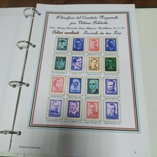 1945 EMISSIONE BENEF. PRO VITTIME POLITICHE-ALBUM da 200gr. x Collez.le Vignette