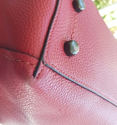 セバスチャンさま Coach 24947 Clarkson Washed Red Magnetic Closure Hobo/Shoulder Bag