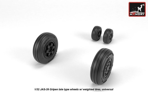 Armory Models AR AW32503 Scale 1:32 JAS-39 Gripen wheels w/ weighted tires late - Picture 6 of 24