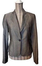 Of Benetton Made In Romania Women Short Jacket, Brown Lightweight Career Med