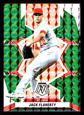 2022 Panini Mosaic Jack Flaherty Green Mosaic Prizm #45 - St. Louis Cardinals