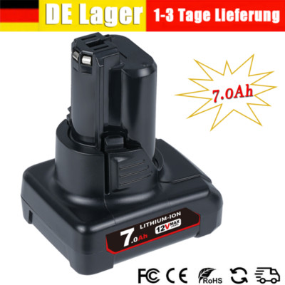 7,0Ah 10.8V/12V Lithium-Ion Akku für Bosch BAT411 BAT412 BAT411A GSA GSR GDR GSB