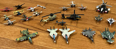 22 Micro Machines Planes Galoob- Military USAF Army Navy Jet