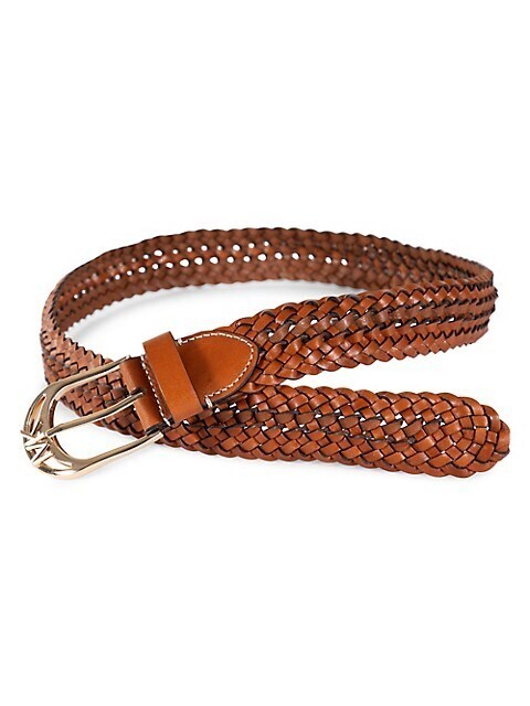 Micheal Kors Intricato Woven Leather Belt MICHAEL Michael Kors 2 Braid Leather Weave Womens 2 main image 3