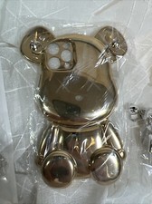 Cute 3D Cartoon Teddy Bear Phone Case And Another Case For IPhone 12 Pro with ac