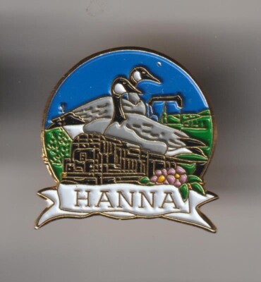 Hanna Alberta Metal Pin Pinback-Used-VG-FREE SHIPPING