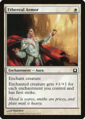   4x Ethereal Armor LP or NM Return to Ravnica      MTG magic the gathering CNY