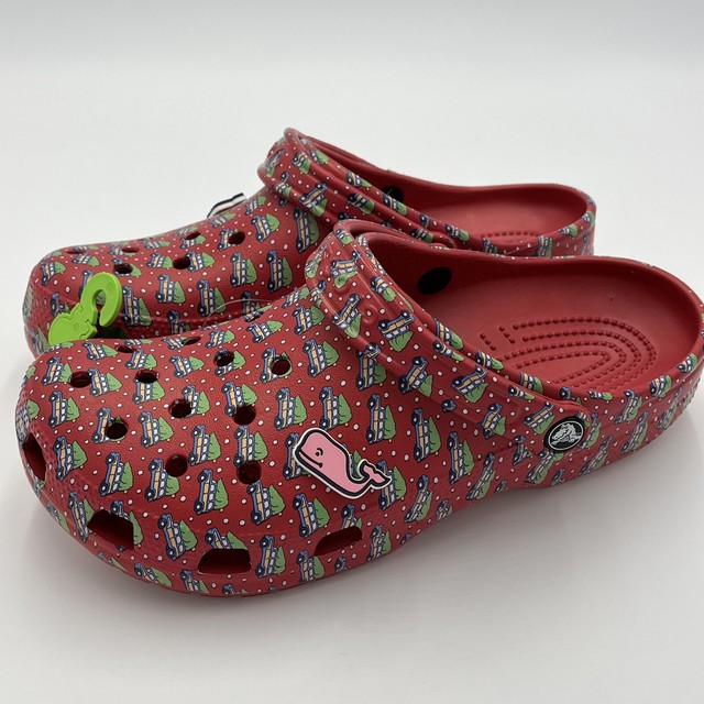 Vineyard Vines X Crocs Holiday With Jibbitz Size 8 Men’s & Size 10