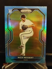 Nick Neidert RC 2021 Panini Prizm Carolina Blue Refractor #231 - Miami Marlins
