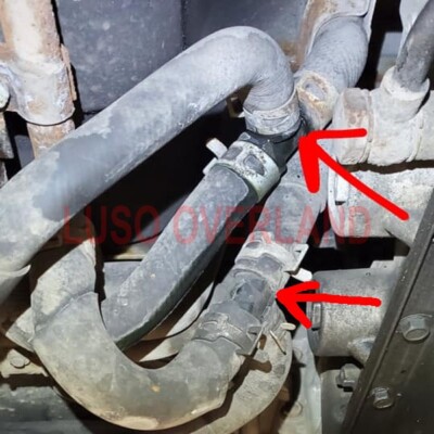 mi-ko 2001-2006 Mitsubishi MONTERO Gen 3 - Rear Heater Tee Joint Coolant