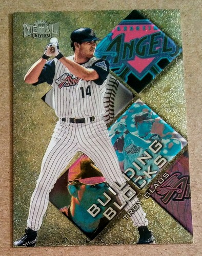 2 TROY GLAUS 1999 METAL UNIVERSE CARDS #253 BUILDING BLOCKS & #1 OF 15 NEOPHYTES - Picture 2 of 5