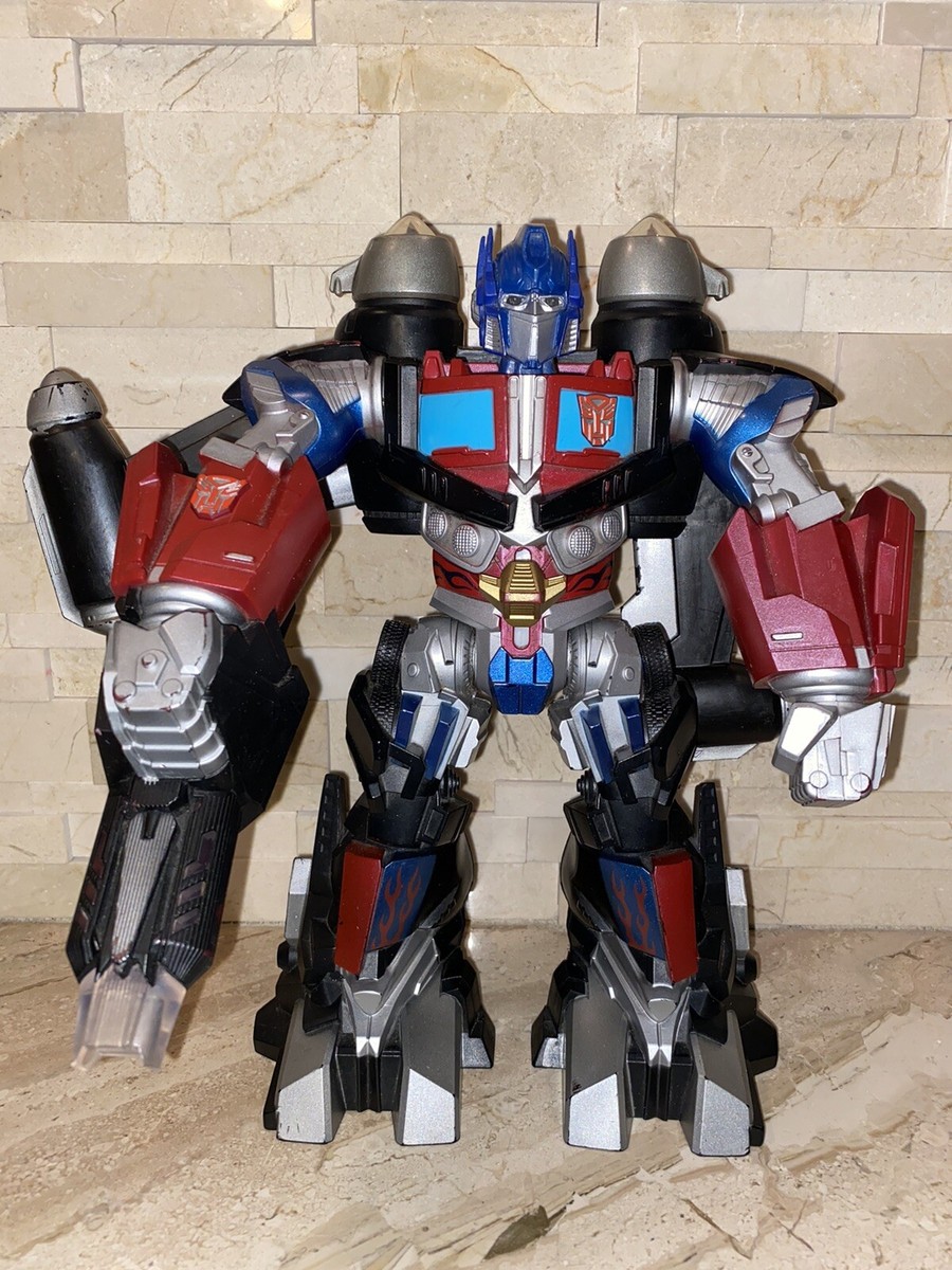2008 Optimus Prime Mega Power Bot Transformers Jet Power Light-Up Talking  11
